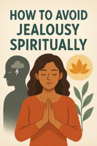 How to avoid jealousy spiritually